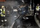 Nö: PKW in Flammen aufgegangen