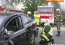 Oö: Unfall mit Pkw und Kastenwagen auf der B 129 in Fraham