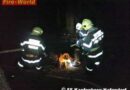 Stmk: Pendelverkehr bei abendlichen Waldbrand