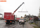 Oö:  Lkw touchierte Ampelmasten -> Ampelanlage drohte abzustürzen