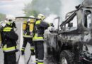 Nö: Geländewagen im Vollbrand