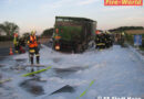 Nö: Lkw-Reifenbrand auf Fahrwerk übergegriffen -> A1, Haag