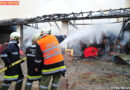 Oö: Brand in einer Maschinenhalle in Naarn