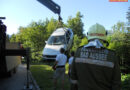 Stmk: Fahrzeug flog nach Unfall in Wald