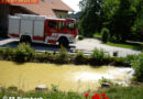 Oö: Sechs Feuerwehren befüllten 550.000 Liter Löschteich