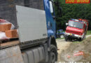 Stmk: Bagger-Einsatz bei Lkw-Bergung in Edelsbach