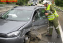 Oö: Glimpflicher Pkw – Lkw-Unfall, B 129 in Fraham