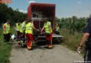 Nö: Schwerer Mopedunfall auf einem Feldweg neben der Südautobahn