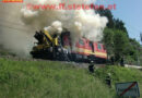 Stmk: ÖBB Motorturmwagen in Brand