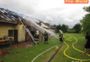 Oö: Garagen-Großbrand in Traun