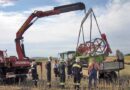 Nö: Brand eines Mähdreschers mit Feuerlöscher eingedämmt