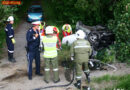 Nö: Explosionsgefahr bei schwerem VU – Frau rettet sich mit Hechtsprung!