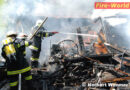 Nö: Ehemalige Skihütte in Dornbach in Vollbrand