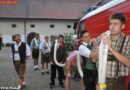 Oö: Großeinsatz bei der Feuerwehrhochzeit von Bernadette und Werner