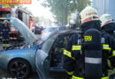 Oö: Fahrzeugbrand in Marchtrenk