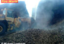 Stmk: Hackschnitzelhaufen-Brand bei der Holzindustrie Hasslacher in Preding