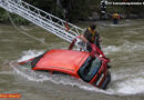 Stmk: Auto im Fluss -> Spektakuläre Personenrettung in Schladming