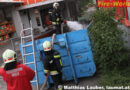Oö: Schwarze Rauchsäule aufgrund Containerbrand in Wels
