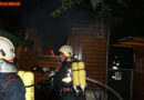 Nö: Blockhausbrand mit Aufwand in Bruck an der Leitha