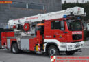 Oö: FF Hinterstoder übt mit neuer Bronto Skylift F32 Bühne