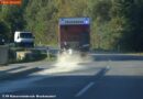 Nö: 3,5 km lange ÖLspur durch defekten Hydraulikschlauch