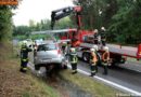 Nö: Zwei Fahrzeugbergungen bei strömenden Regen auf der LB218