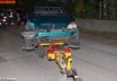 Nö: Fahrzeug nach Unfall mit Abschleppachse geborgen