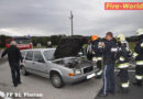 Oö: Pkw–Brand in St. Florian durch Feuerwehrmann gelöscht