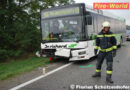 Nö: Pkw kollidiert mit Linienbus -> Eingeklemmte Person bei Hennersdorf