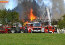 Tirol: Bauernhaus in Kössen in Vollbrand