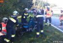 Nö: Motorrad nach Unfall aus Bachbett geborgen