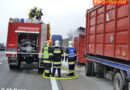Nö: Brand eines Containers voller Abfall auf der Westautobahn
