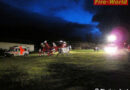 Ktn: Feuerwehr leuchtet Landeplatz für Rettungshubschrauber aus