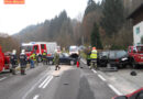 Oö: Eingeschlossene Person nach Unfall auf B 130 bei Pyrawang