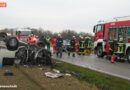 Oö: Zwei Eingeklemmte nach Frontalcrash auf der B 1 bei Schwanenstadt