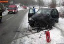 Oö: Schwerer Verkehrsunfall fordert zwei verletzte Personen