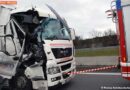 Nö: Kurze Totalsperre der A21 nach Lkw-Unfall