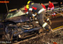 Oö: Eingeklemmte Person nach Auffahrunfall Pkw – Lkw in Marchtrenk