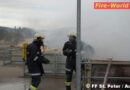 Nö: Sperrmüll-Container-Vollbrand in St. Peter / Au