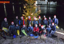 Oö: Taucherweihnacht im kalten Inn bei leichtem Schneefall