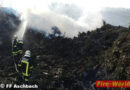 Nö: Brand am Hackguthaufen in Aschbach