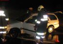 Oö: Pkw kommt ins schleudern und bleibt am Dach liegen