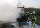 Nö: Traktor in Brand geraten und ausgebrannt