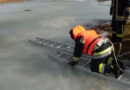 Nö: Eisrettungsübung am Badeteich