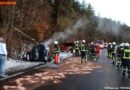 Stmk: Pkw beginnt nach einem Unfall zu rauchen