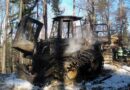 Stmk: Holzerntemaschine beim Betanken in Brand geraten