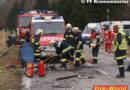 Oö: Zwei Eingeklemmte nach Unfall auf Schlierbacher Landesstraße