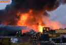 Nö: Großbrand in Leopolsdorfer Entsorgungsbetrieb