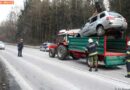 Bgld: Fahrzeugüberschlag zwischen den Bäumen -> Frau verletzt