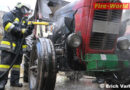 Ktn: Traktorbrand in Garage in Globasnitz